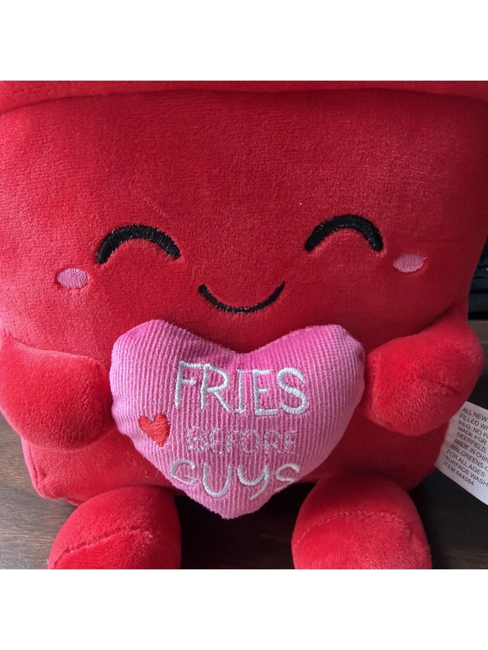 Walgreens Hug Me Fries Before Guys French Fry Plush Valentines Smoke Free
